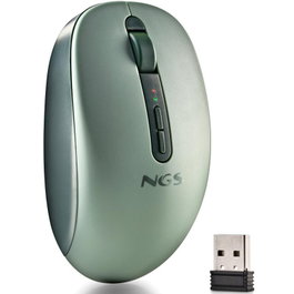 NGS Fog Dual Ratón Ergonómico Inalámbrico Verde